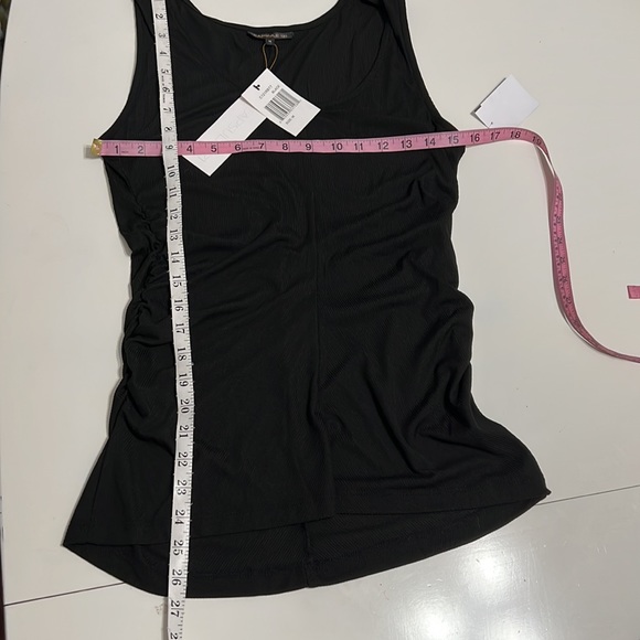 NWT Capsule121 TheBopp Black Ruched Side Tank Top Size M - Picture 6 of 8